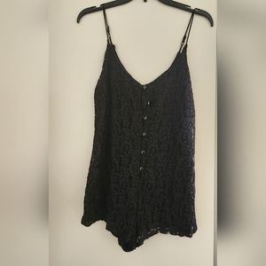 Kimchi Blue black lave spaghetti strap romper 🖤